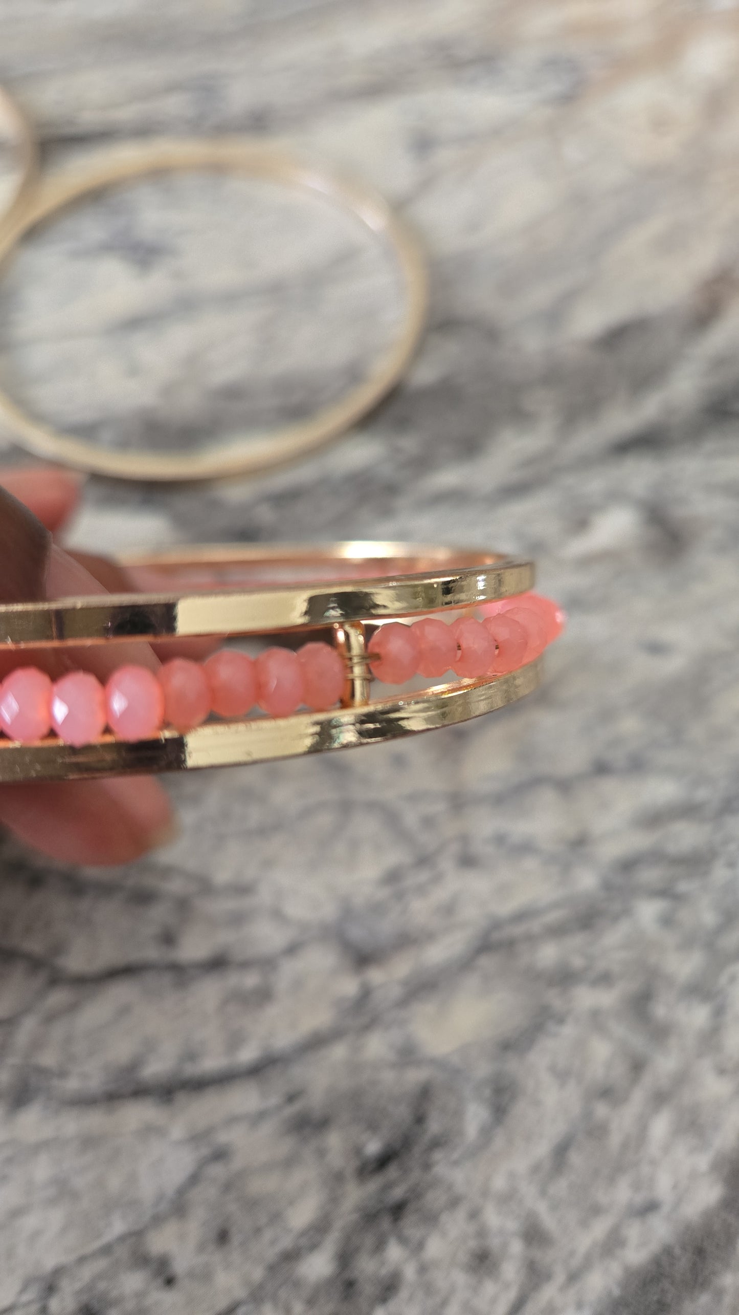 Pink and Golden Bangles