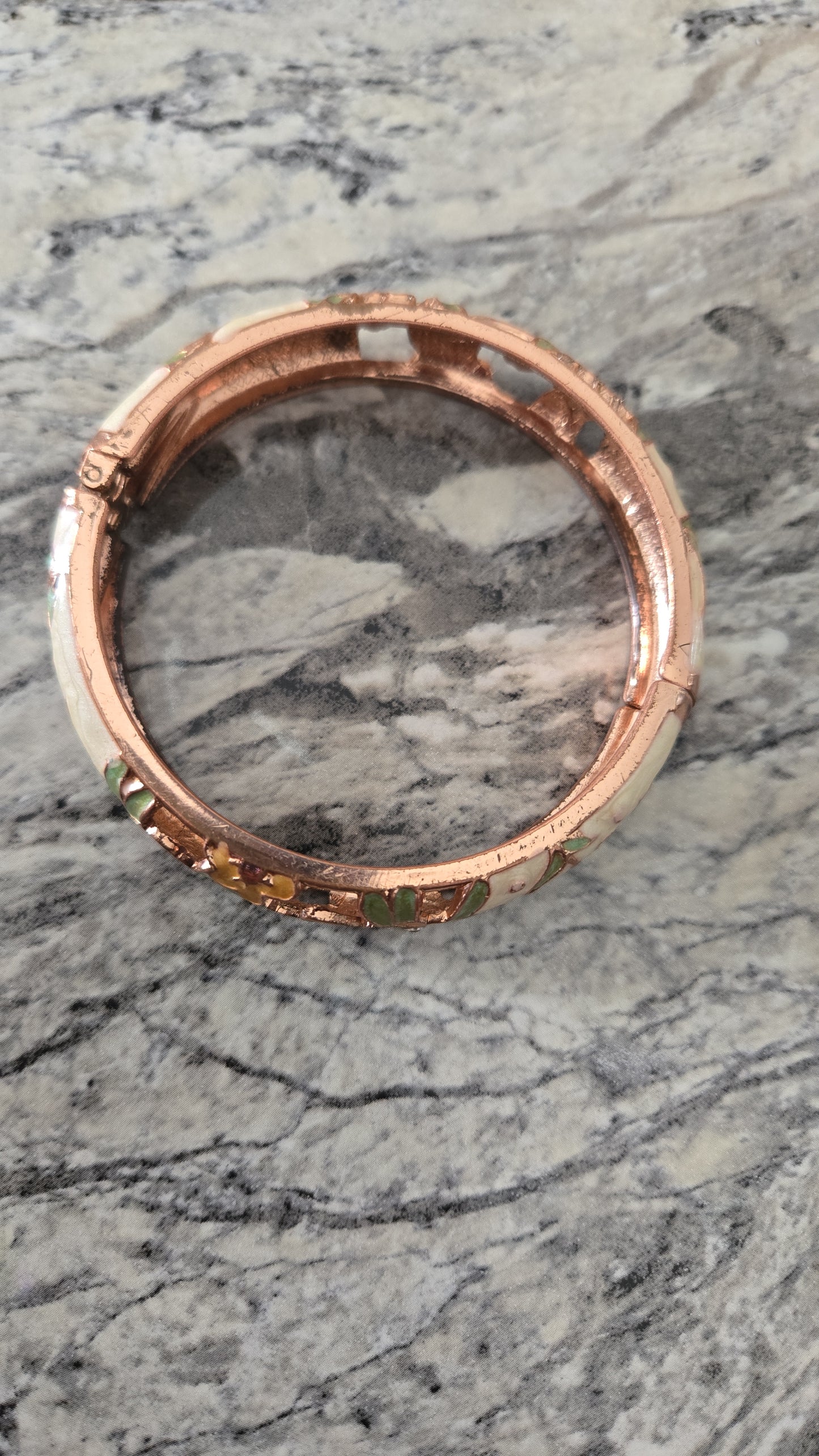 New York Floral Hinge Bracelet