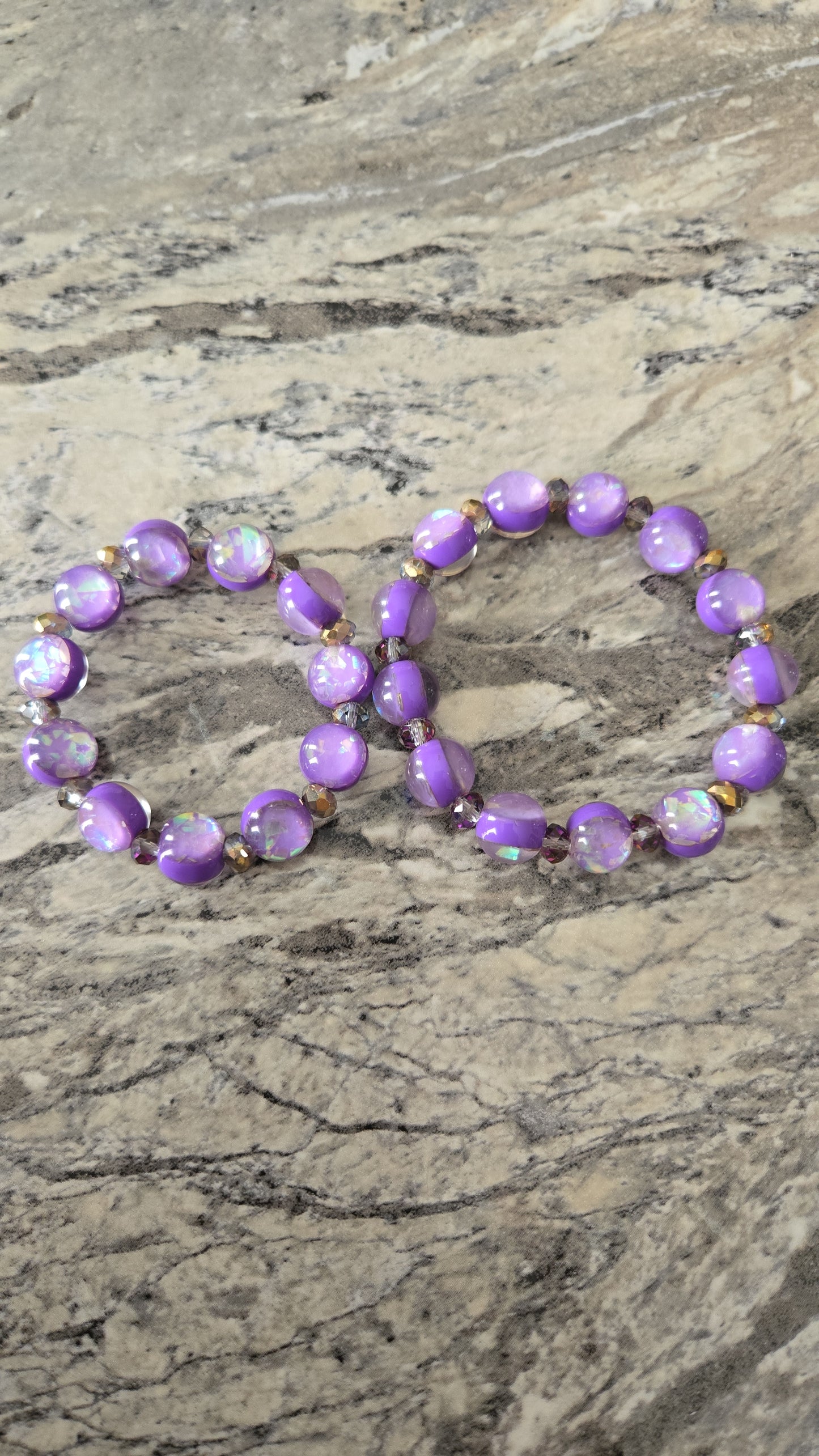 Purple Dream Beaded Bracelet Set