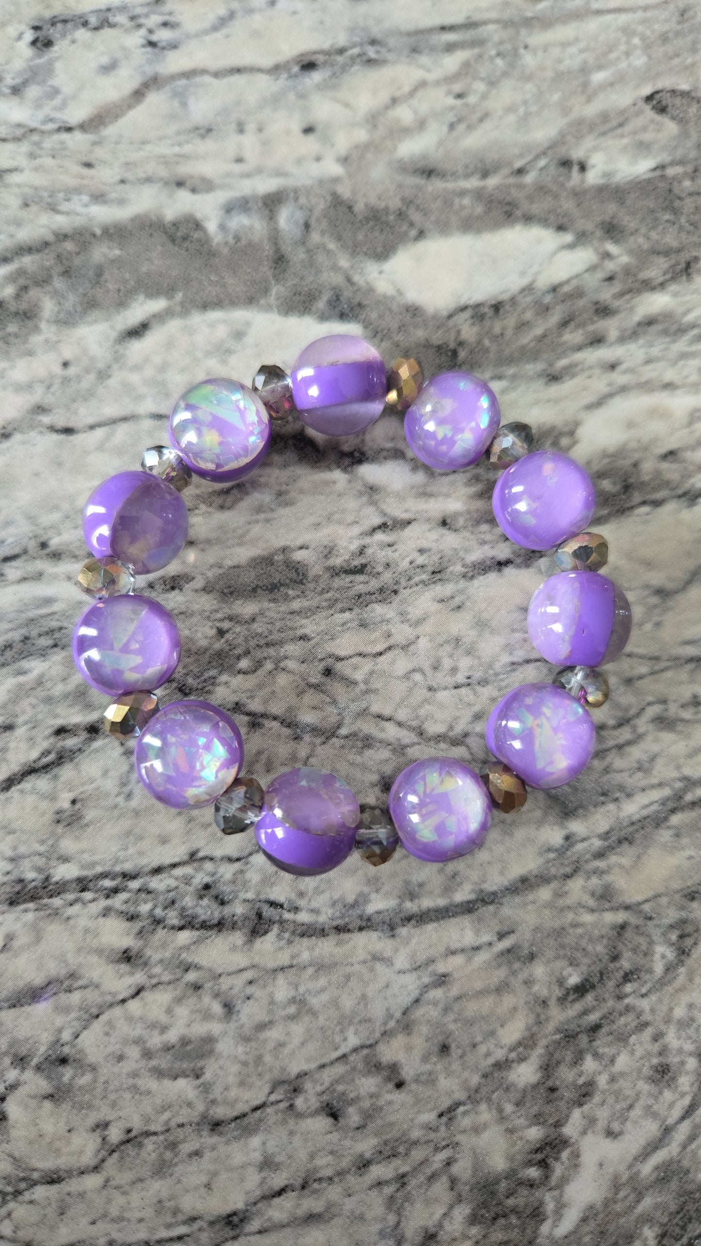 Purple Dream Beaded Bracelet Set