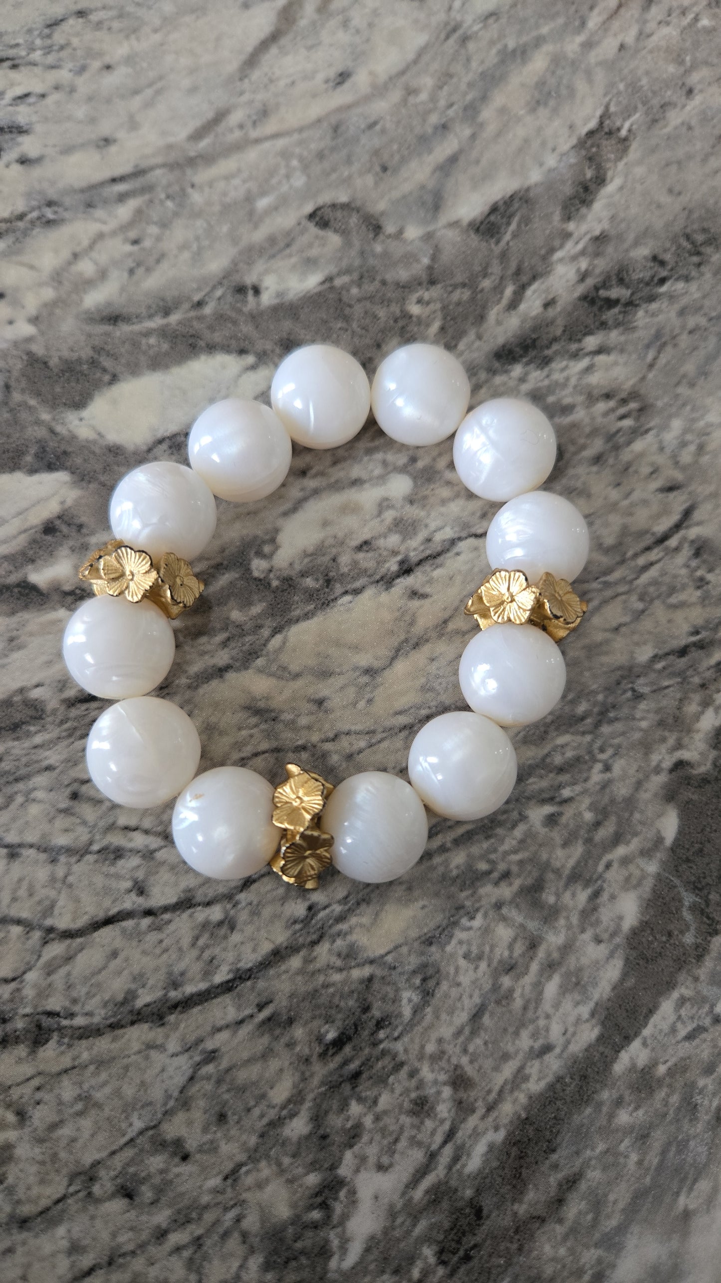 Summery Morning Faux Pearl Bracelets