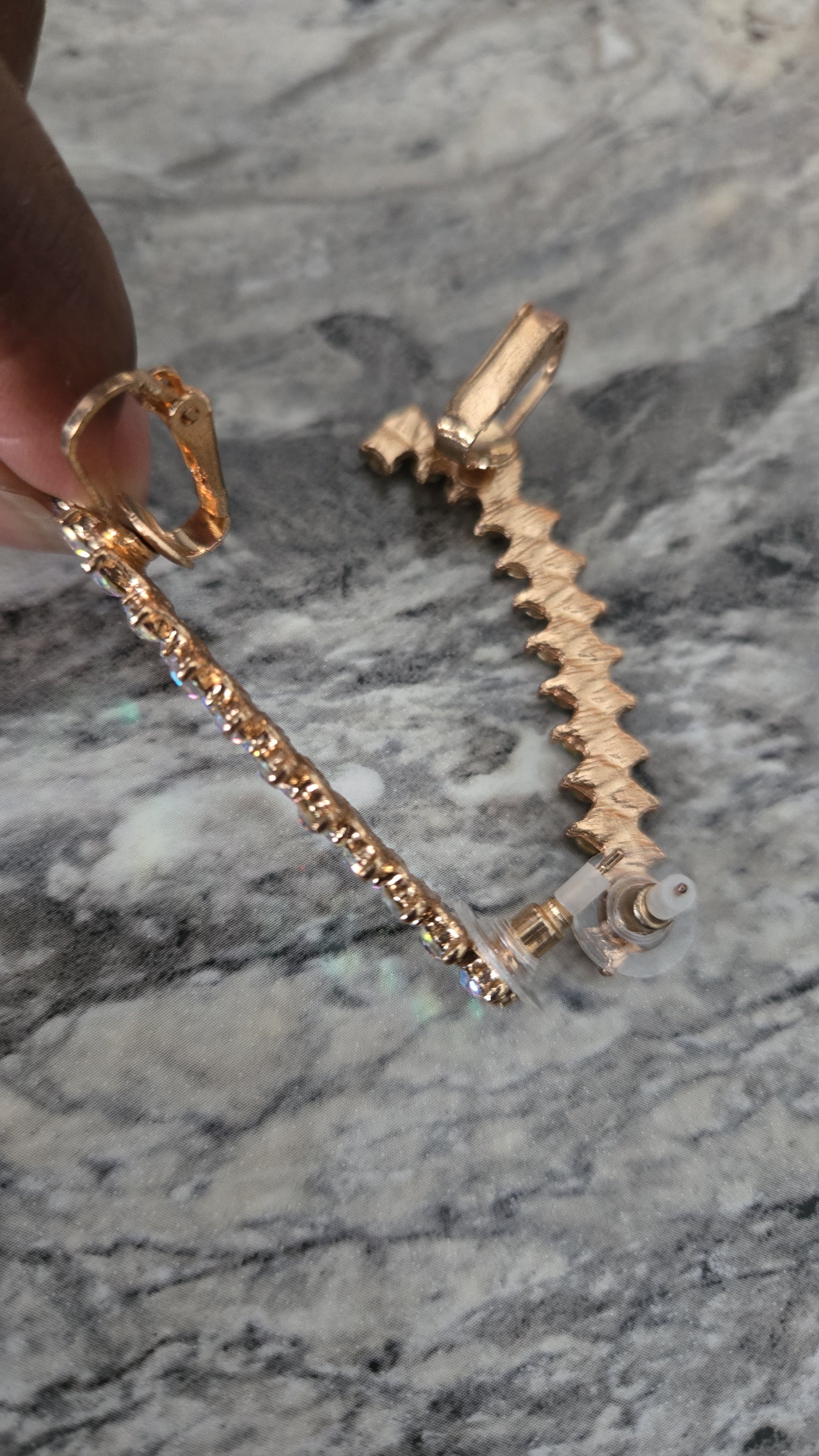 Iridescent Aura Ear Cuffs