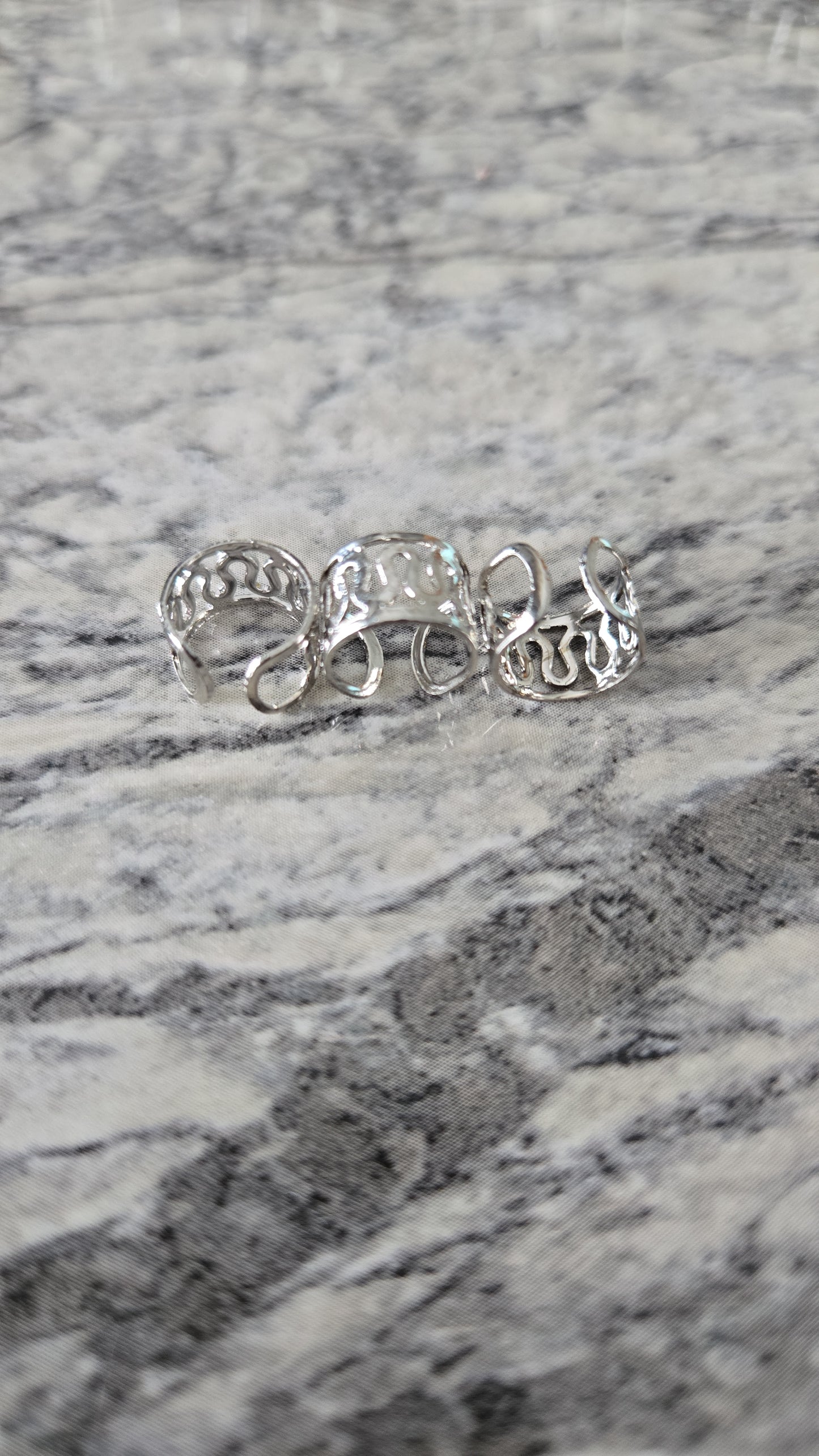 Assorted Silver Ear Cuff Set