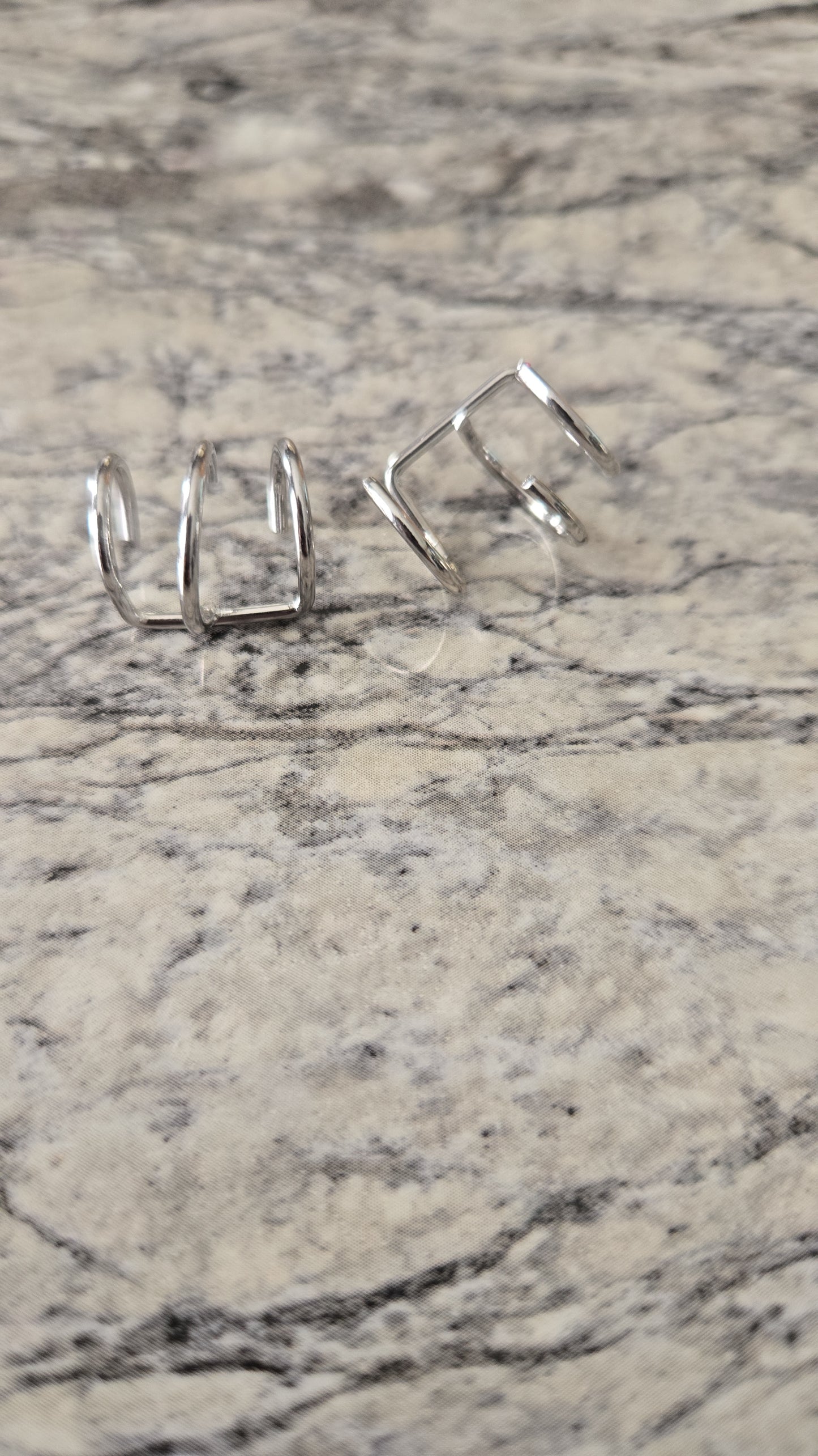Assorted Silver Ear Cuff Set