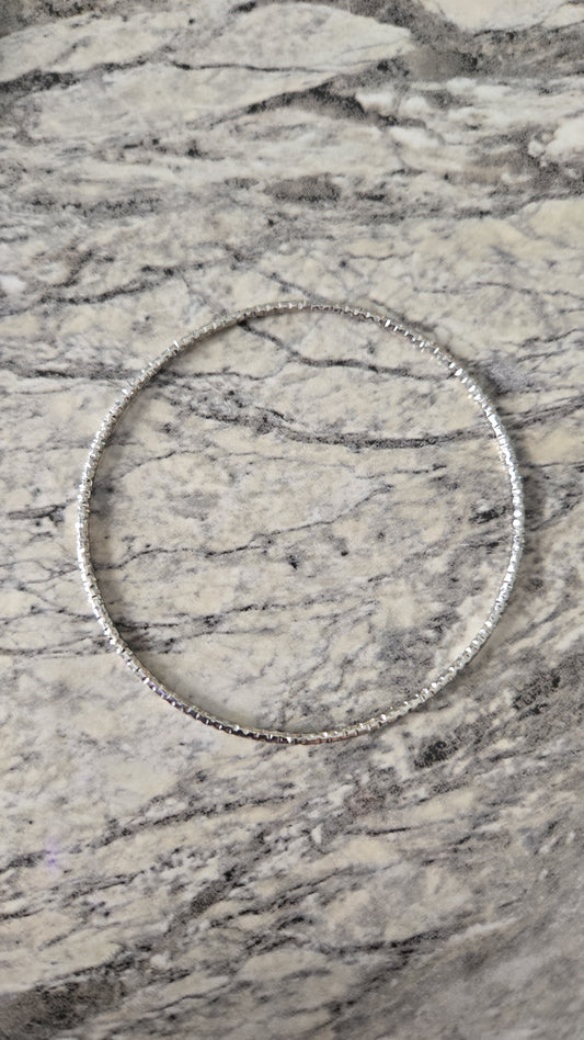 Silver Bangle Harmony Set